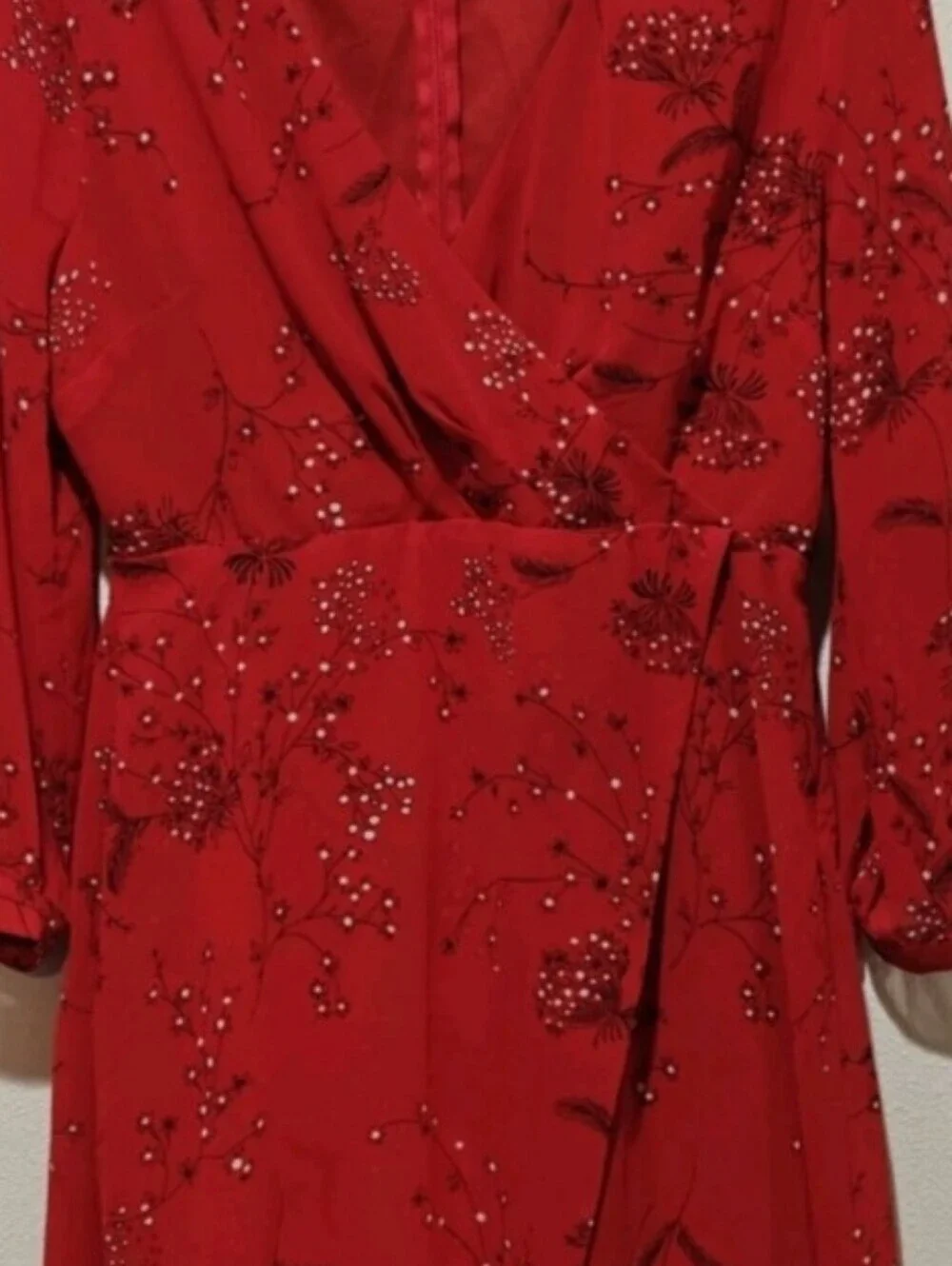 Dress red size 6 girls flowy